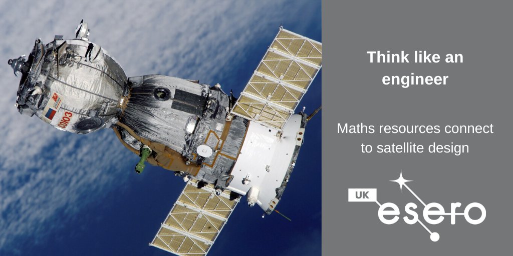 Maths teachers! <a href="/ESERO_UK/">ESERO-UK</a>'s 17 new maths curriculum-linked resources use the context of satellite design to help students think like engineers, without prior space knowledge: bit.ly/2PqJAR2 🛰️ #maths #space
