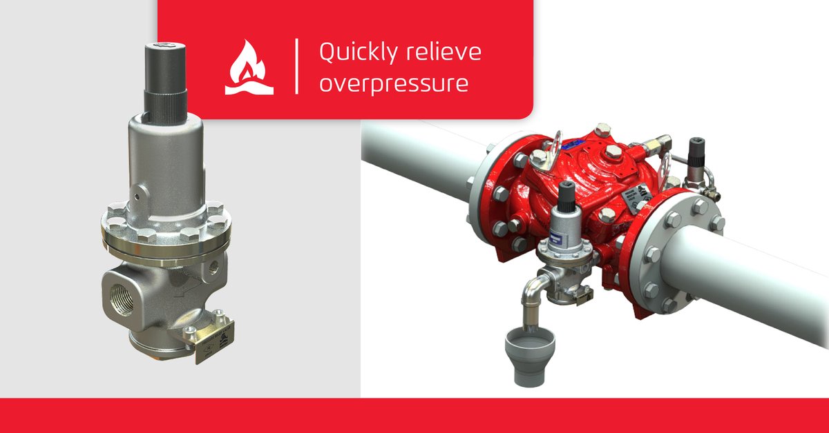 #pressurereliefvalves are required downstream of all installed #pressurereducingvalves, in #fireprotection systems as an extra level of safety against overpressure conditions. Learn why in this blog post >> hubs.ly/H0mpvh40