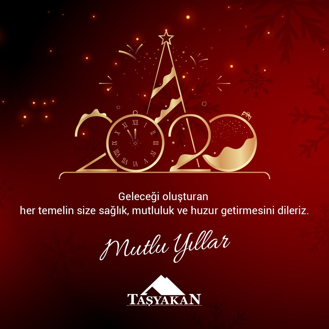 Sevdiklerinizle birlikte sağlık, mutluluk ve huzur dolu bir yıl dileriz... Hoşgeldin 2020🎉🎄🎈