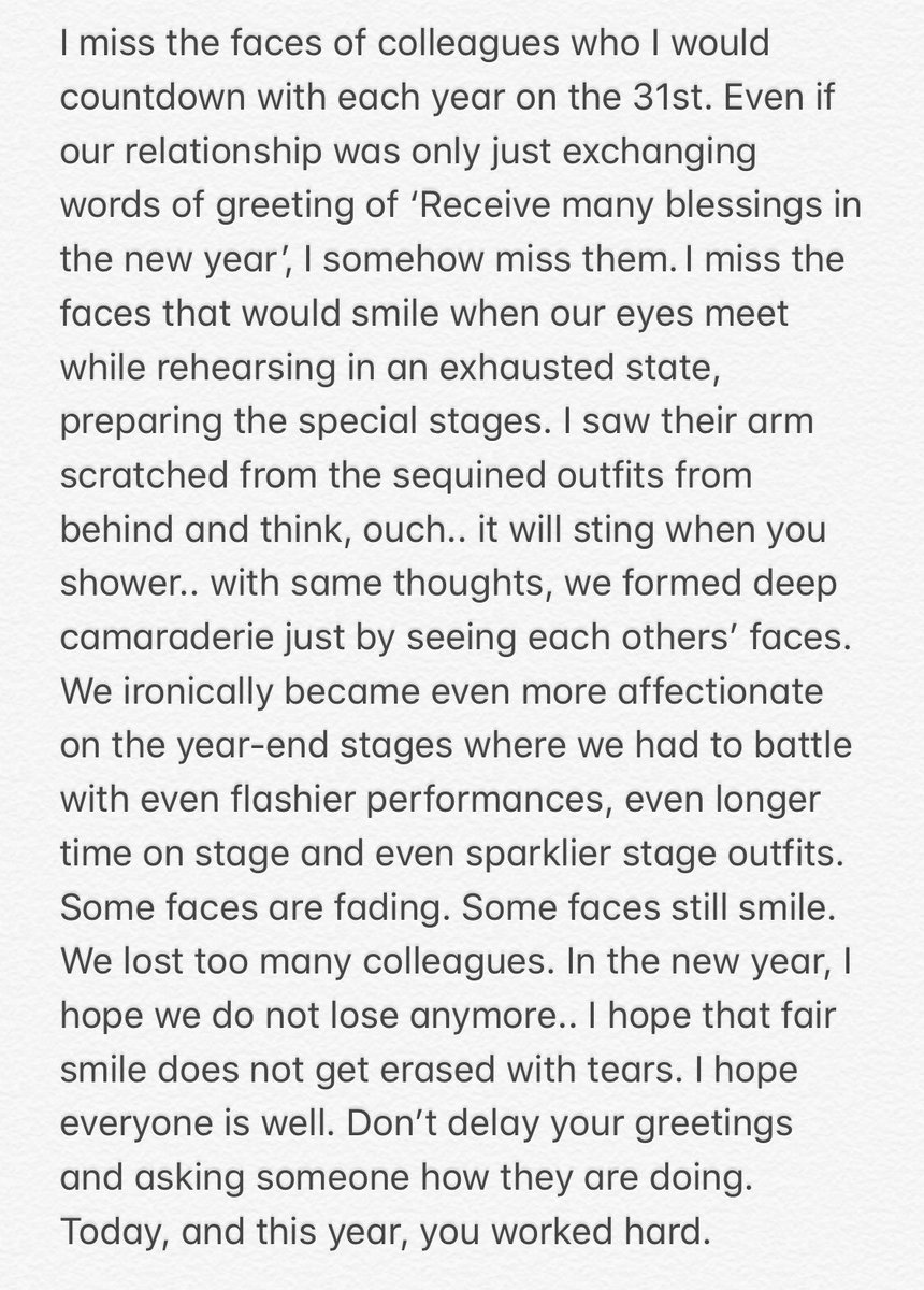 SonexStella's tweet photo. [TRANS] Sooyoung’s Instagram post, reflecting back on New Years memories with her K-Pop colleagues: https://t.co/V46Breh7th