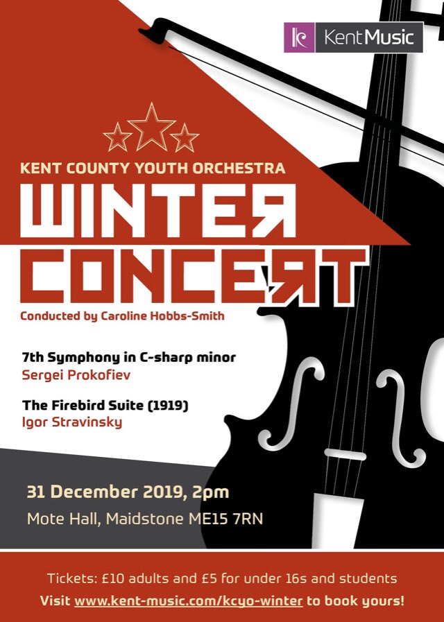 MusicSLE's tweet photo. Superb @KentMusic #KentCountyYouthOrchestra Russian flavoured concert this afternoon. The Firebird finale gave me shivers! This was @KingsRowStudio ‘s 2nd course with #KCYO; I played The Firebird in my first course with Croydon Youth Philharmonic Orchestra many years ago! #proud https://t.co/KNzu3yxpSt