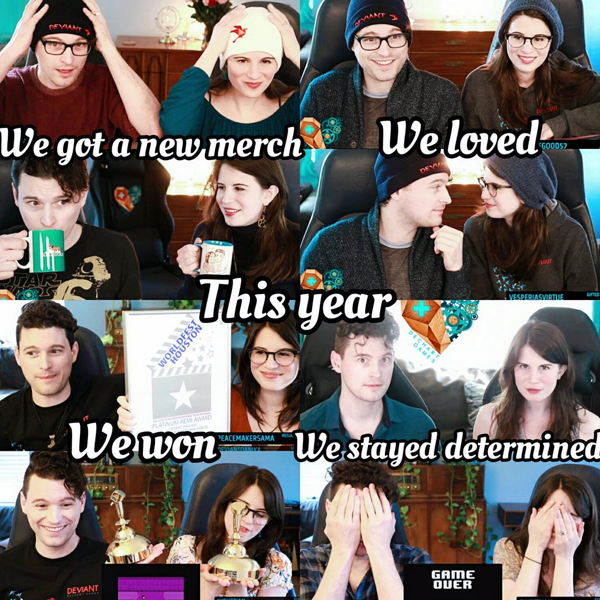 cyber_dno28's tweet photo. Thank you @BryanDechart and  @AmeliaRBlaire for this year!
It was very fun and great to spend it with you!
So many streams, so many bright events have happened this year!
I love and appreciate you very much! 
Happy New Year! #dechartdecember  #DechartGames https://t.co/bG4iWlc6XV