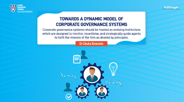 The mission of the firm should be designed to capture not only the goals of the firm, but also the values, commitments, identity, and guiding principles for decision-making of the firm.
Dr Emenalo talks about a dynamic model of #corporategovernance system: bit.ly/cgsmodel