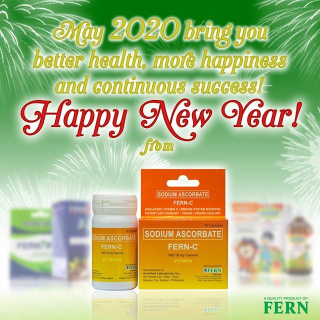 Usher in 2020 with a healthy mind and body. Happy New Year from the #1 Non-Acidic Vitamin C in the Philippines, FERN-C. ift.tt/2FbFkAi