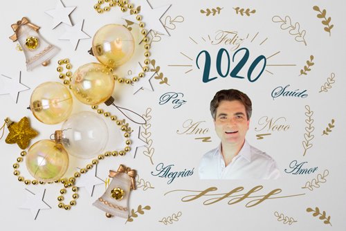 Cheio de paz, saúde e alegrias em 2020. Feliz Ano Novo!