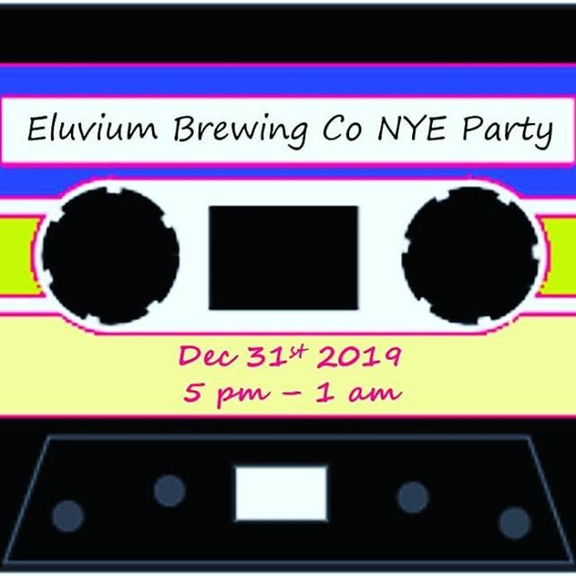 eluviumbrewing's tweet photo. Still looking for a place to ring in the new year? Have a weird desire to bust out those acid wash jeans? We've got you covered! Come rock into the new year like it's 1989 with us. We'll have bubbles available by the bottle or glass, a @sweetcheesus_usa and @dailydoughavl po… https://t.co/H2Xh4BsDjq