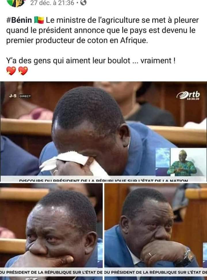 Et celui du Gabon, que va-t-il dire ce soir à ce sujet? Et qu'en pense le ministre de l'agriculture depuis maintenant plus d'un an et demi à la tête de cette administration ?