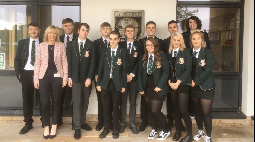 StStephensHS's tweet photo. 9/13: Our first Bake Sale of the session was for @CompassInvercly. Some of our senior pupils had the experience of a lifetime when they took part in the Masses celebrating the relics of St Therese of Lisieux. We had a science event and many events to celebrate #mathsweek2019 https://t.co/5vh8MoOSIJ