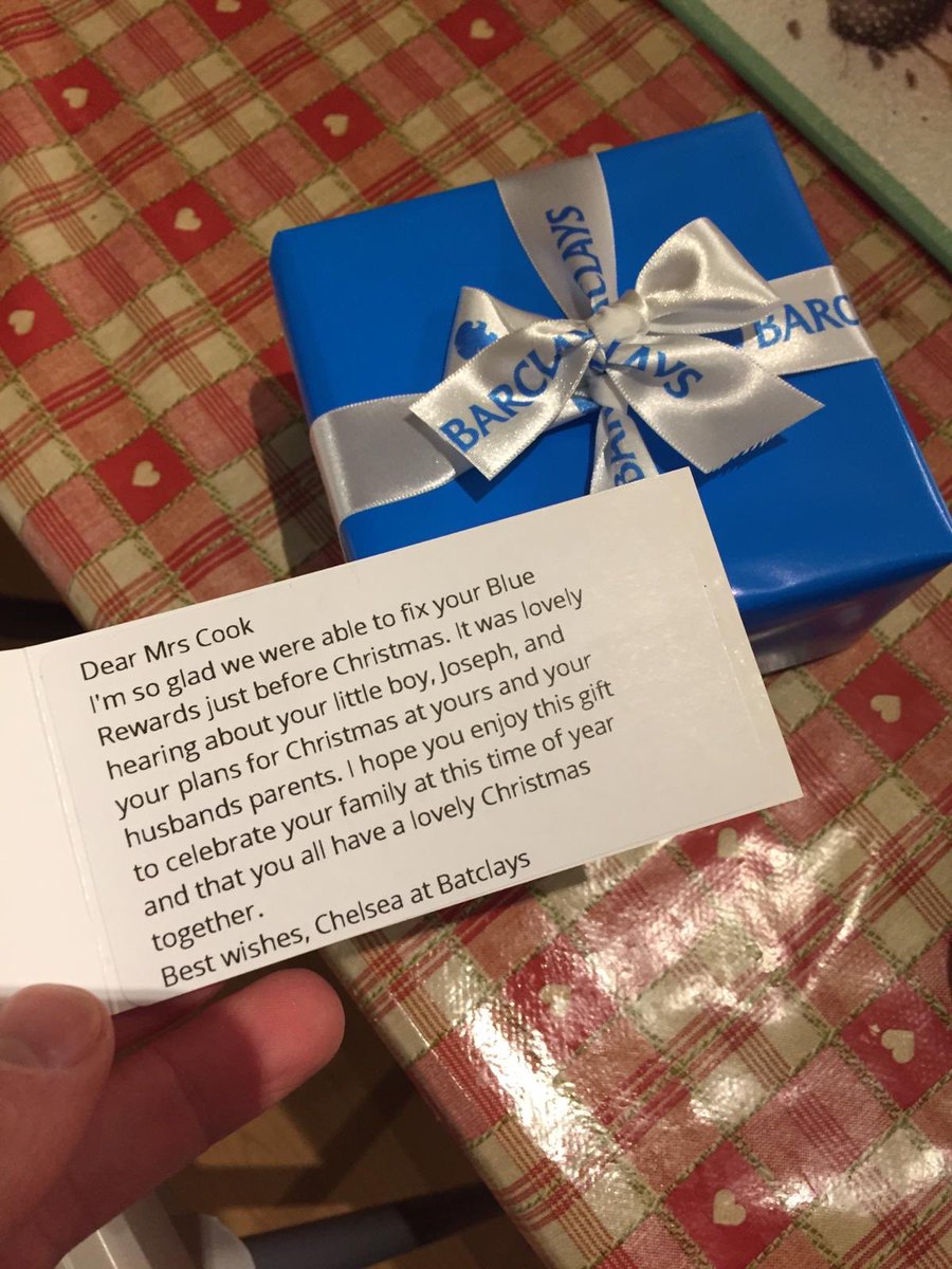 HeatherCook93's tweet photo. Amazing customer service from @Barclays - had a few years of trouble FINALLY sorted by their amazing customer support officer Chelsea, who also unexpectedly sent us this amazing gift 😍 lost for words! https://t.co/z2Y0qfpgWh