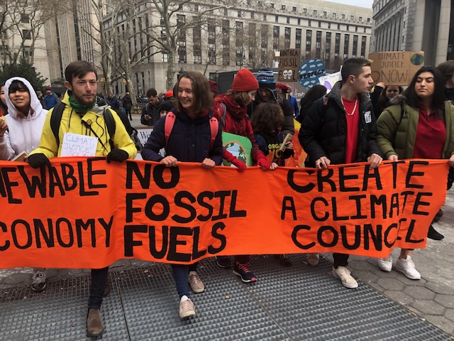 NYClimate's tweet photo. In September, the youth made their presence felt on with #ClimateStrike. Millions of people gathered all over the world to stand in solidarity in the fight against climate change. #2019ClimateRecap https://t.co/nHA7o8RDKw