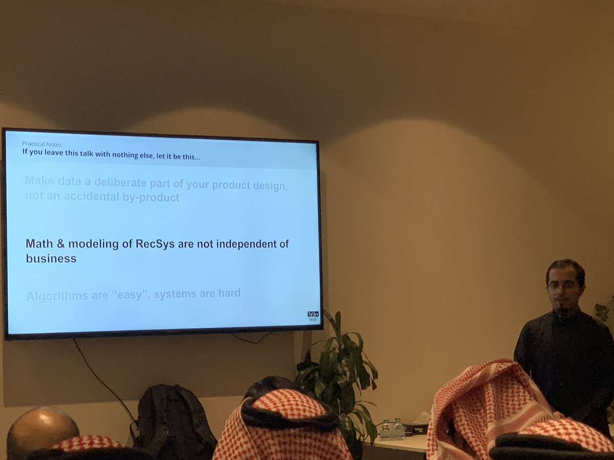 TechTalks_Saudi's tweet photo. “If you leave this talk with nothing else , let it be this...” @malsobay https://t.co/4q0ywvYT83