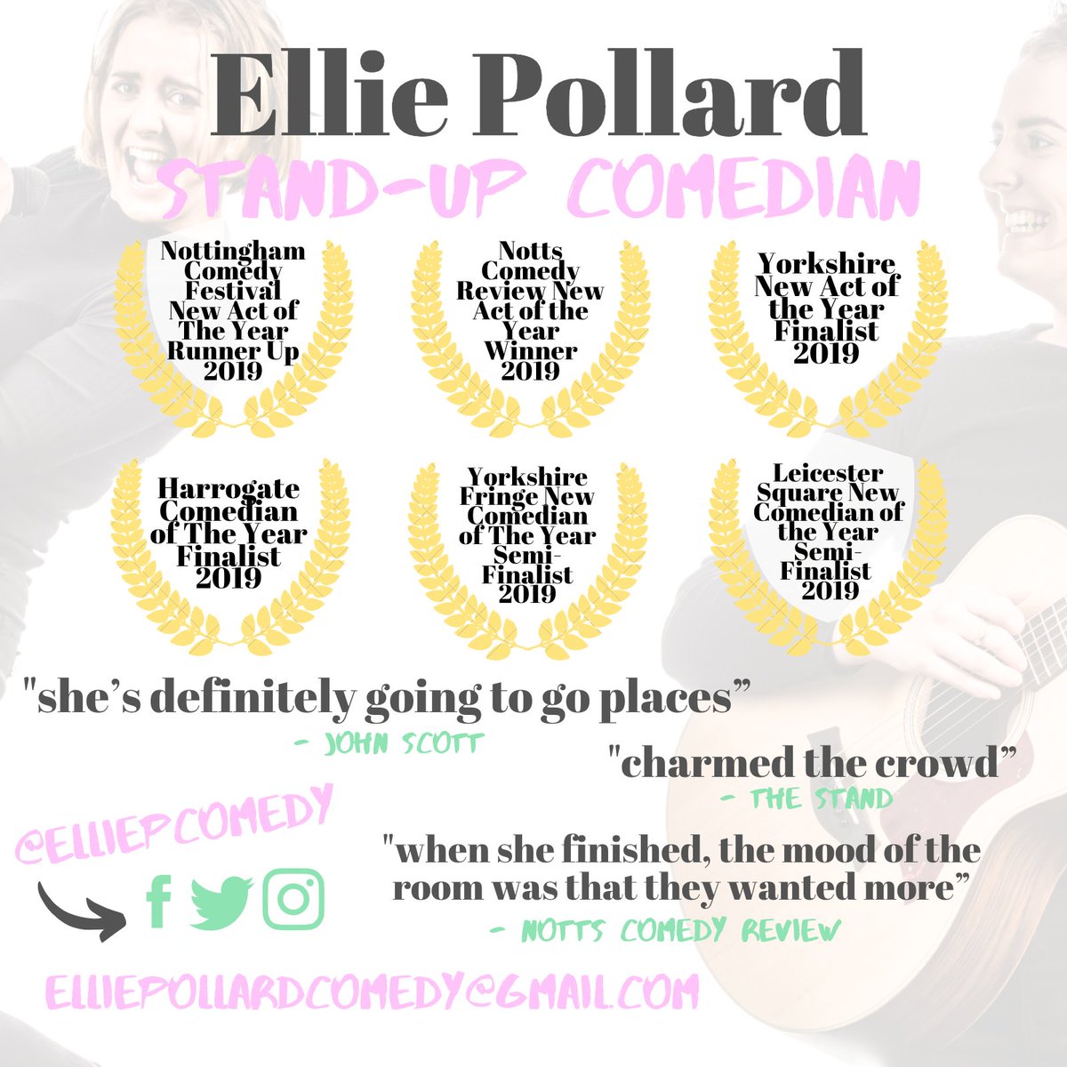 ElliePComedy's tweet photo. Before we all get too drunk as we see in the New Year, I just want to take a moment to say thank you 2019 - you've been great! Now it's on to bigger, better and funnier things than ever before for 2020! HAPPY NEW YEAR! x #standupcomedy #comedy #musicalcomedy #standup https://t.co/jO8TmBlKqr