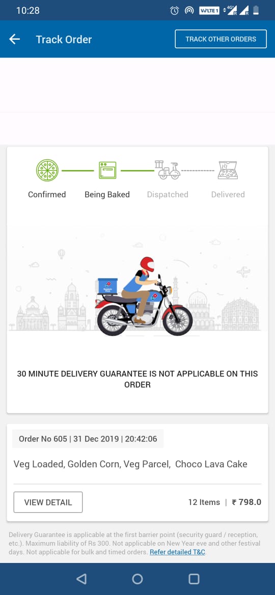 Harsh_Wardhan_P's tweet photo. I thought of celebrating it by ordering Pizza for family members....
But it became the test of patience... It is almost 2 hour but I haven't received it. Very poor service and highly disappointed.
@dominos @dominos_india @Dominos_UK https://t.co/sCBLsSI2y0