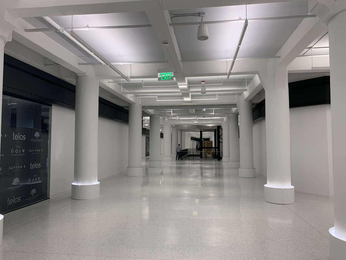 MplsDowntown's tweet photo. A fun way to stroll into the new year is to walk through #TheDaytonsProject and check out the progress and murals in the newly opened skyway level! #mplsdowntown #mymplsdt #2025plan https://t.co/cWEOSx6g0v