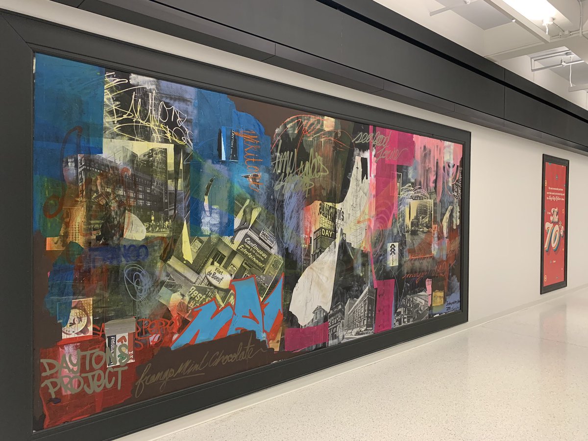 MplsDowntown's tweet photo. A fun way to stroll into the new year is to walk through #TheDaytonsProject and check out the progress and murals in the newly opened skyway level! #mplsdowntown #mymplsdt #2025plan https://t.co/cWEOSx6g0v