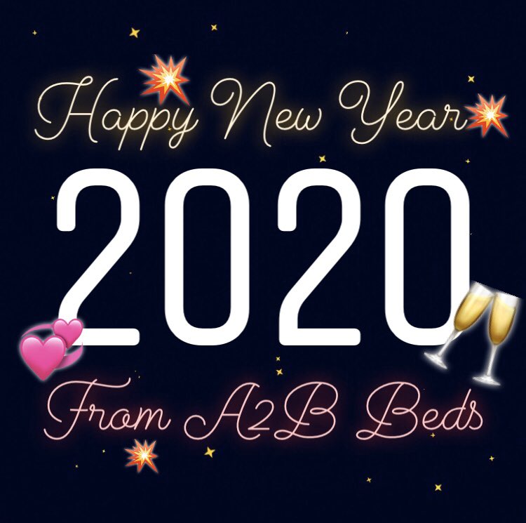 A2BBeds's tweet photo. Wishing you all have the most Amazing New Year 🥳, we have some BIG exciting news coming in 2020 along with new ranges and plenty of fantastic offers. Enjoy tonight and stay safe, much love 🥰 

#happynewyear #happynewyear2020 #newyear #sunderland #2020NewYear https://t.co/dH9U2lMYA7