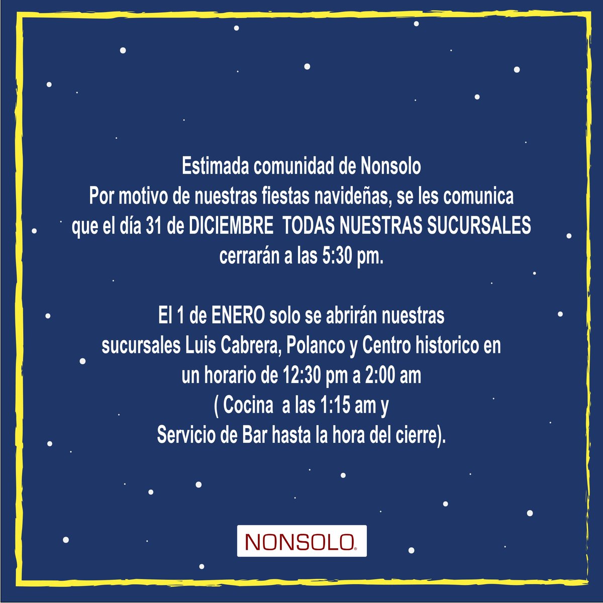 NONSOLO Restaurantes (@nonsolomx) on Twitter photo 