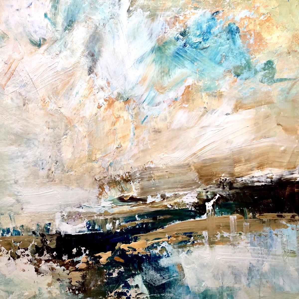 In The Studio : Last painting of the decade. Wishing everyone a wonderful new year!