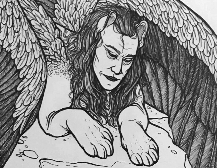 Rebeccas_arts's tweet photo. A mature Sphinx for prompt 31 #ripe (with age and knowledge)

#Inktober2019 #drawing #Mythology https://t.co/s2SFJHSFTk