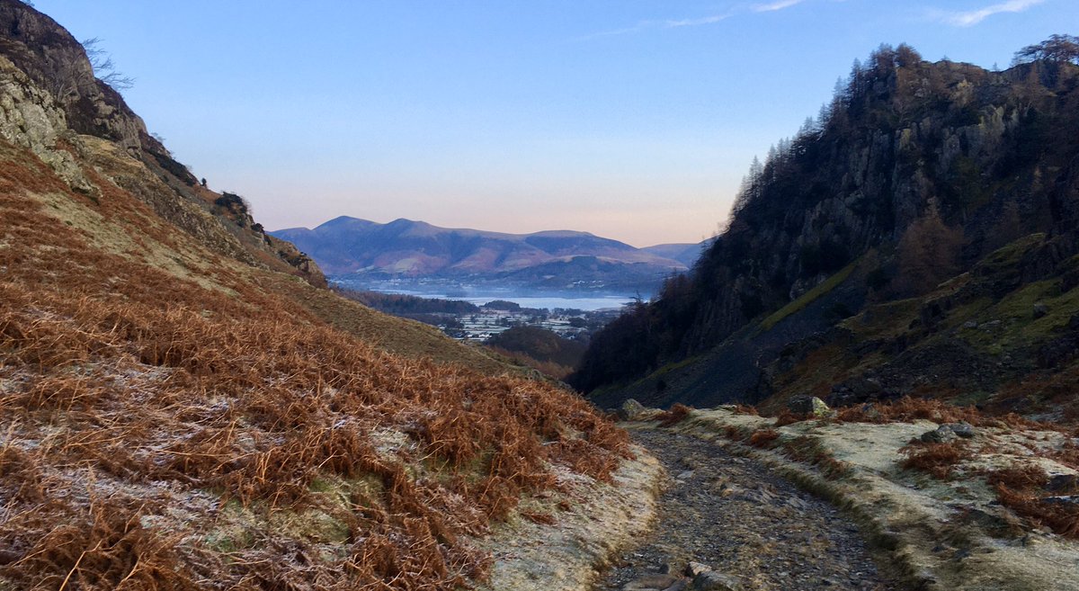 Eustacia5555's tweet photo. The last walk of 2019 this morning, a frosty wander up to Castle Crag in beautiful Borrowdale https://t.co/efWfcUxkmo