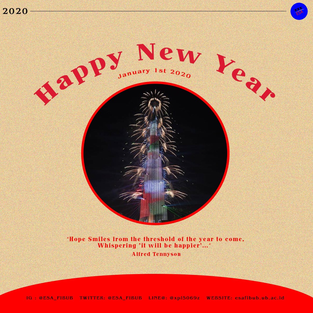 [ –HAPPY NEW YEAR 2020– ]

The new chapter of life is beginning and it’s time to welcome the new decade with lots of love❣. May you reach new milestone and have happy days ahead in 2020. Happy New Year! 🎉