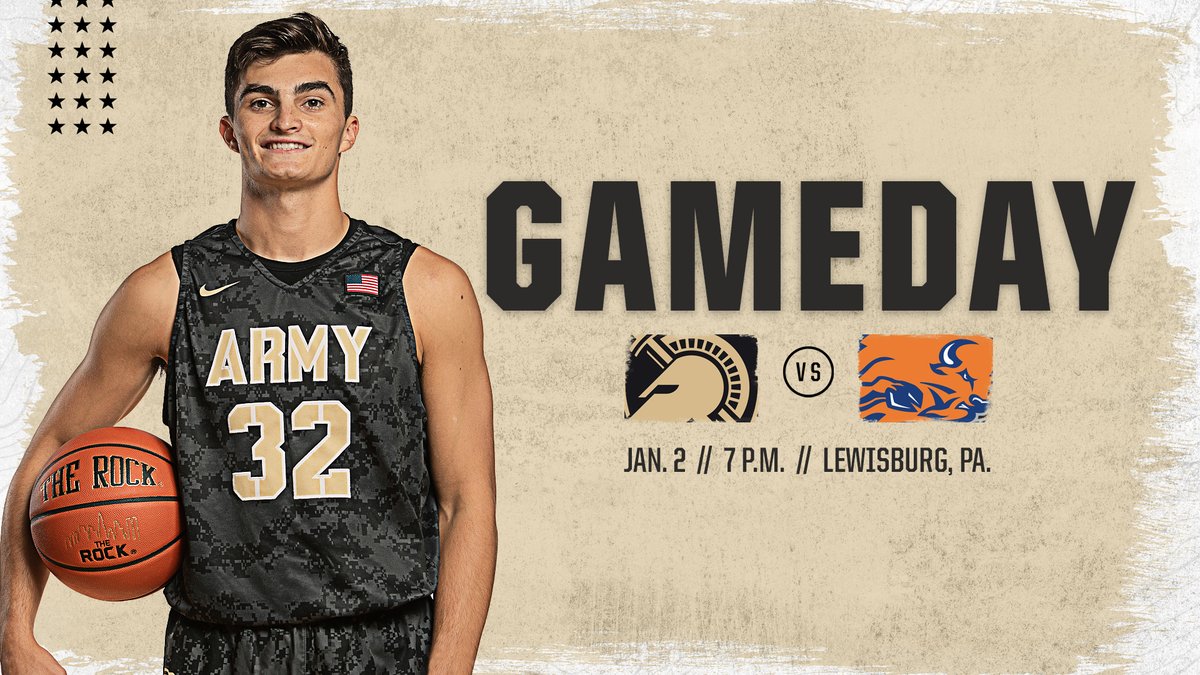 ArmyWP_MBB's tweet photo. League play starts tonight! 
🏀 #GoArmy
📍 Lewisburg, Pa.
🆚 Bucknell
🕖 7 p.m.  
💻 https://t.co/vMYl2XJdwy
📊 https://t.co/Gw1rWonxXH
📻 https://t.co/rmKdTkEobn https://t.co/nOi2jBAphU
