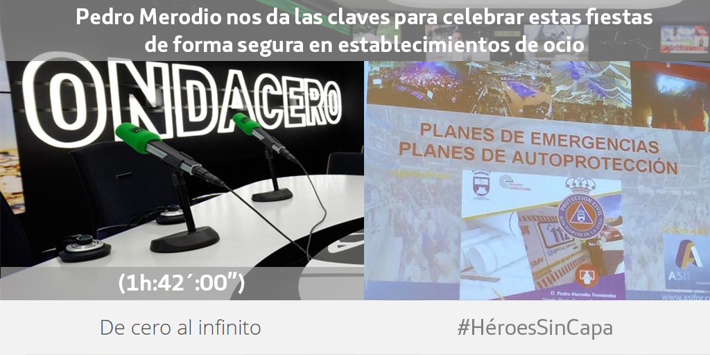 La seguridad es fundamental en estas fiestas para evitar que las alegrías se conviertan en tragedia. <a href="/MerodioP/">Pedro Merodio</a> repasa las obligaciones de los establecimientos de ocio en #Navidad y consejos para tener una #FelizNochevieja ondacero.es/programas/de-c… #HéroesSinCapa <a href="/OndaCero_es/">Onda Cero</a>