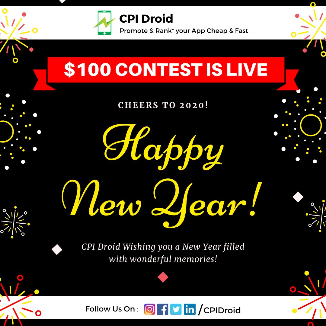 CPIDroid's tweet photo. #CPIDroid wishes you a prosperous and very πHAPPY NEW YEAR π filled with wonderful memories!
$100 Contest => https://t.co/Bo5CJ37B3D
#Newyear #Newyears #Newyearsresolution #Newyears2020 #Happynewyear #Celebrate #Happynewyears #Family #Holidays #Winter #Party #Happy https://t.co/Ua1B2lu2HY