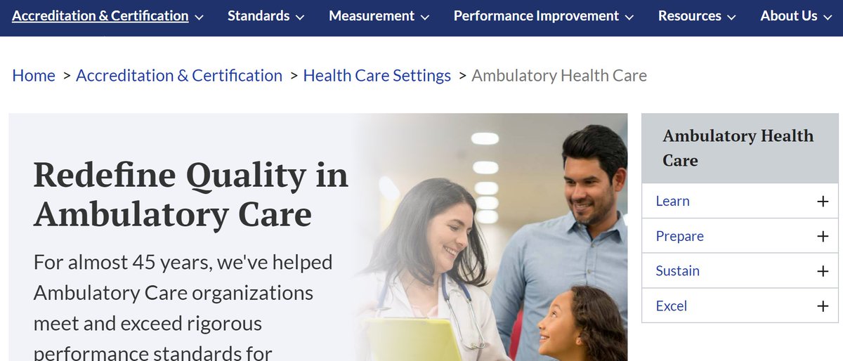 AHCQuality's tweet photo. Have you seen our new #AmbulatoryCare Webiste? Loaded with free, valuable resources for you to use within your organization. You can also request access to 2019 webinar replays and even free access to our standards:  https://t.co/xSQ1p0ueBO https://t.co/R58rRgcook