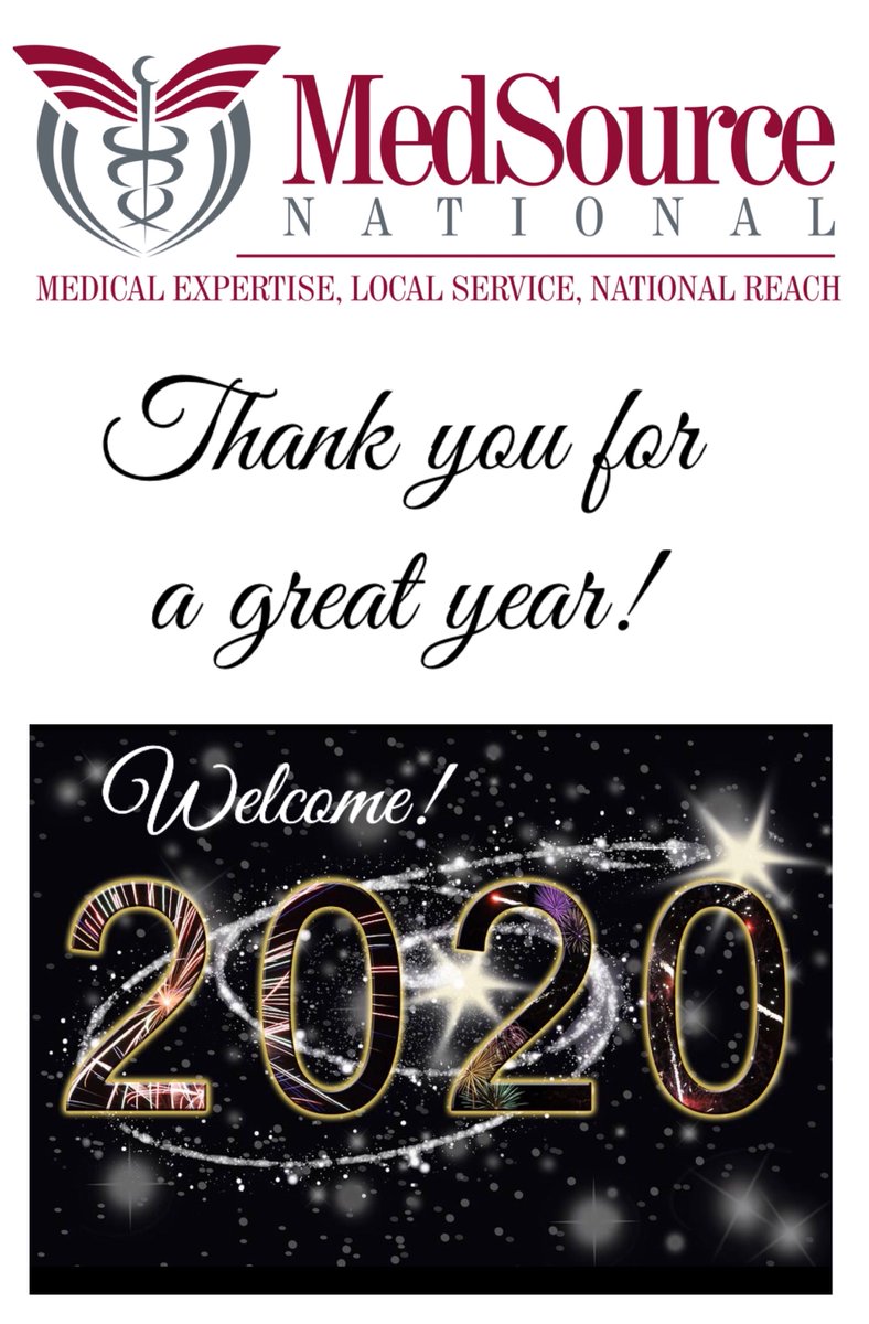 MedSourceNation's tweet photo. Welcome 2020! Happy New Year! From your friends at #MedSourceNational Cheers! https://t.co/lOkod3bGBO