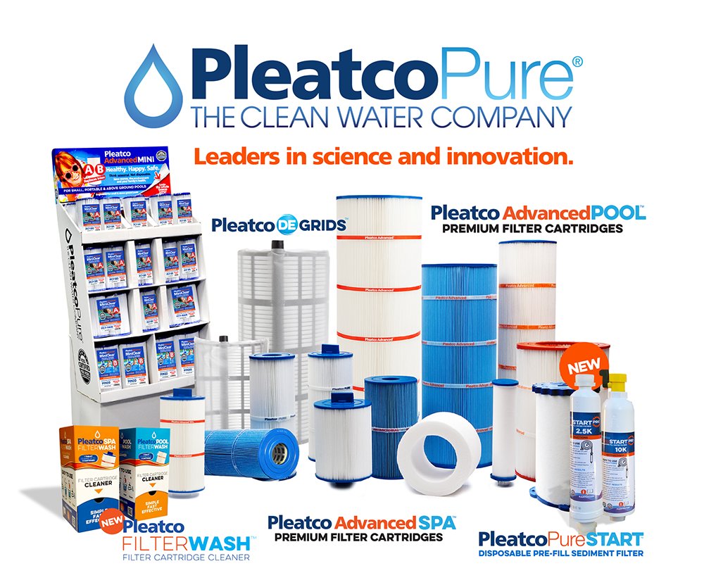 PleatcoPoolSpa's tweet photo. Pleatco Pure . . . The clean water company.
Leaders in science & innovation.
#CleanWater #Filtration
#Pool #Spa
#FilterCartridges #DEGrids #FilterWash #PureStart https://t.co/wa5urfoyO4
