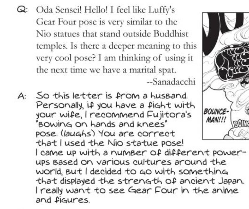 LOL okay Oda actually gives good marriage advice.  #OPGrant