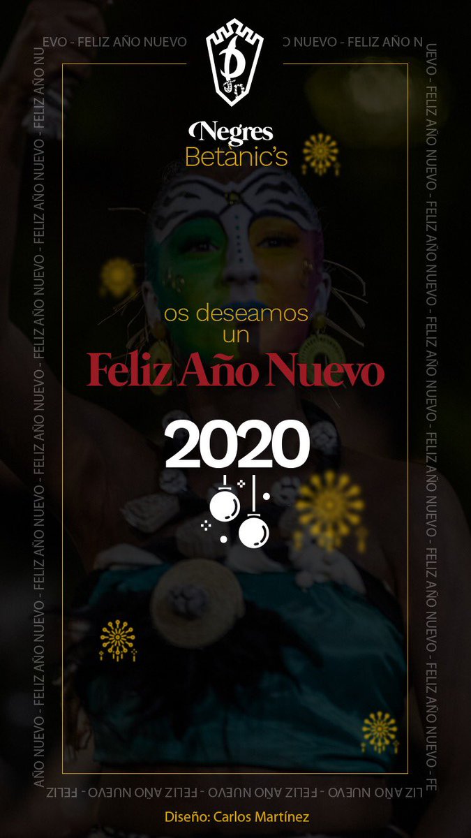 NegresBetanics's tweet photo. Despedimos el 2019, y le damos la bienvenida al nuevo año, deseando que no nos falte salud para seguir disfrutando como Negre de nuestras queridas Fiestas de Moros y Cristianos.. Feliz año 2020!!🎈🥳 https://t.co/xmhog0xIuy