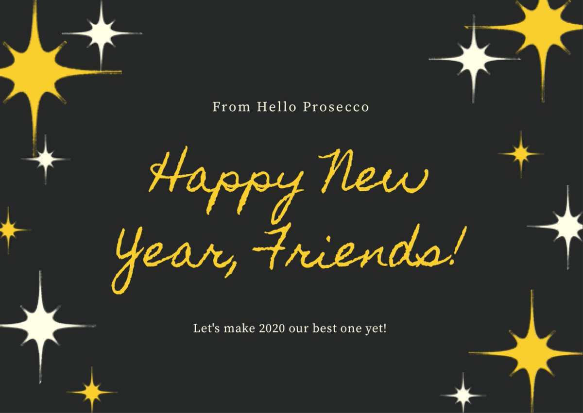 Thank you to all our friends for a wonderful 2019!

Hers to a fabulous evening ringing in the new year wherever you may be! 

Let’s have an amazing 2020 🍾🥂