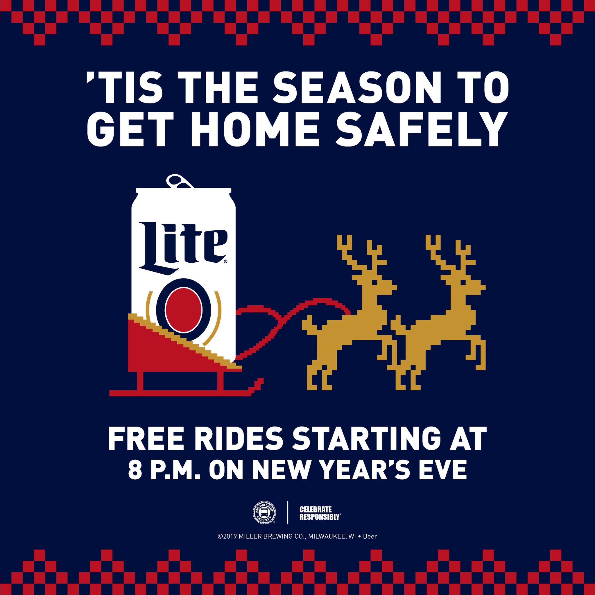 RideMCTS on Twitter "It’s 800 p.m. That means Miller Lite Free Rides
