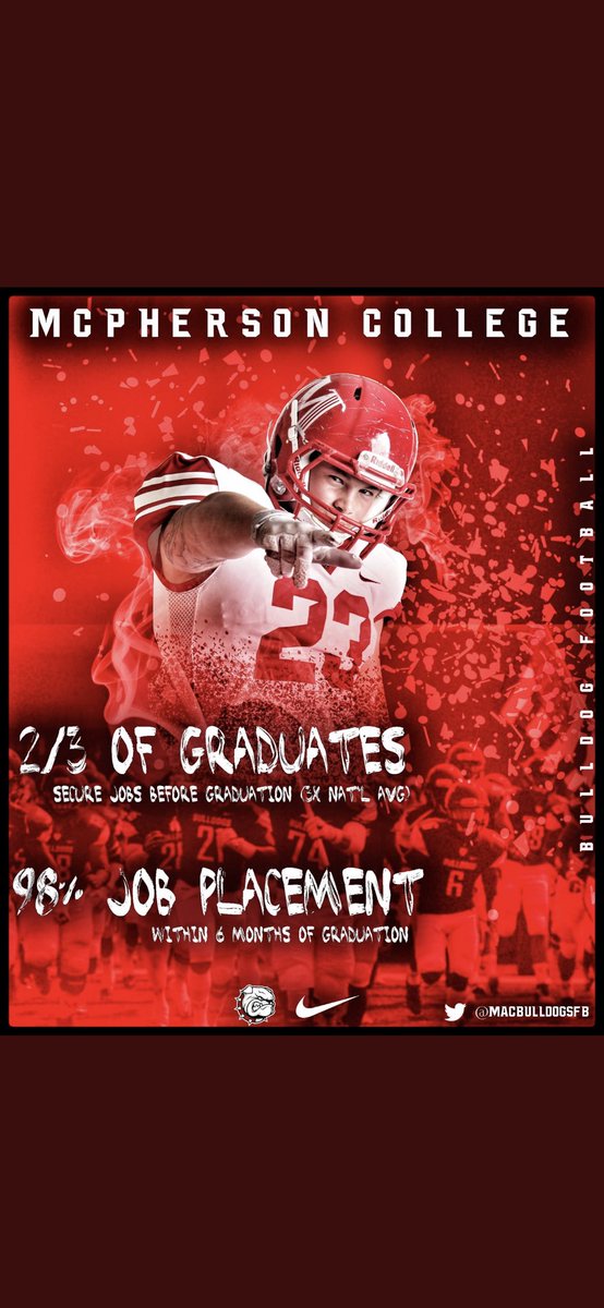 tolliver_hunt's tweet photo. (Kinda late) Blessed to say McPherson College has offered #GoBullDogs🔴⚪️ @CoachJFisc @MACBulldogsFB https://t.co/8jTWAtTMsV