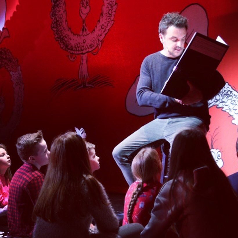 A little trip to Whoville to narrate the hilarious <a href="/GrinchMusicalUK/">The Grinch</a> Thanks for having me Whos. And glad the green fella cheered up eventually. <a href="/The_Lowry/">Lowry</a>