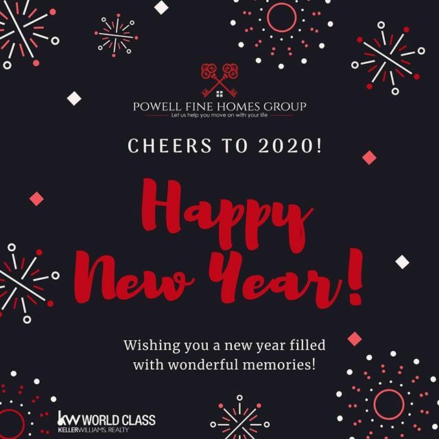 PowellFineHomes's tweet photo. 🥂🍾🎉🎊 Happy New Year 🎊🎉🍾🥂 Wishing you and your family a very Happy and Prosperous New Year! 🎊🎉 May all of your wishes and dreams for 2020 come through! 💥🙌 https://t.co/14li5rmpmP https://t.co/2trQDLXl3k