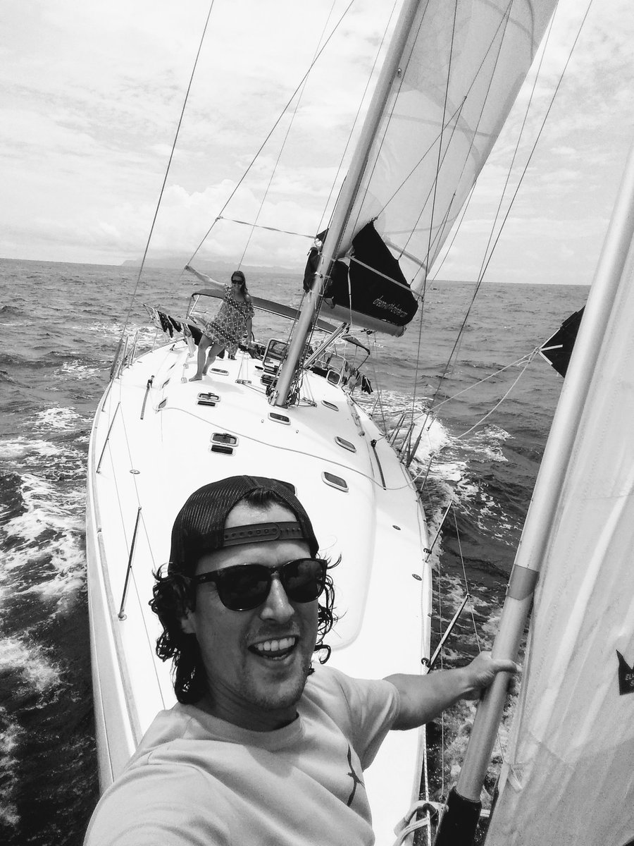 sunpoweredyacht's tweet photo. We had a cracking last sail for 2019 from Huahine back to the @DYCharter base in Raiatea. Super fun two weeks on 'Rubenstein', a Harmony 52', exploring the Society Islands. #yourDYC #DreamYacht #gosailing #freshair #holdfast #sailing #FrenchPolynesia https://t.co/dhdZyfZ9zK