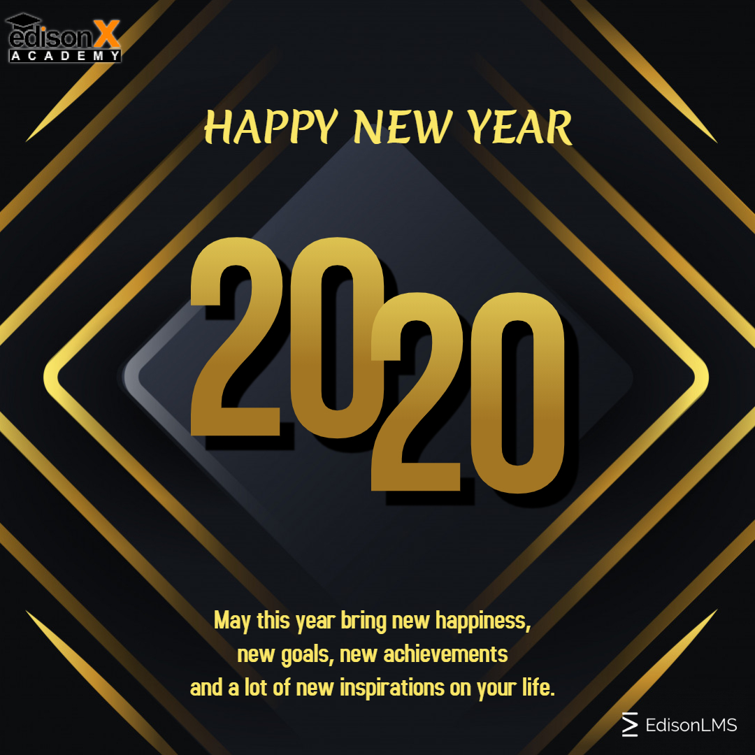 EdisonX_Academy's tweet photo. EdisonX Academy wishing you all a very #happynewyear . Thank you for your support. https://t.co/etZqPBfHLf