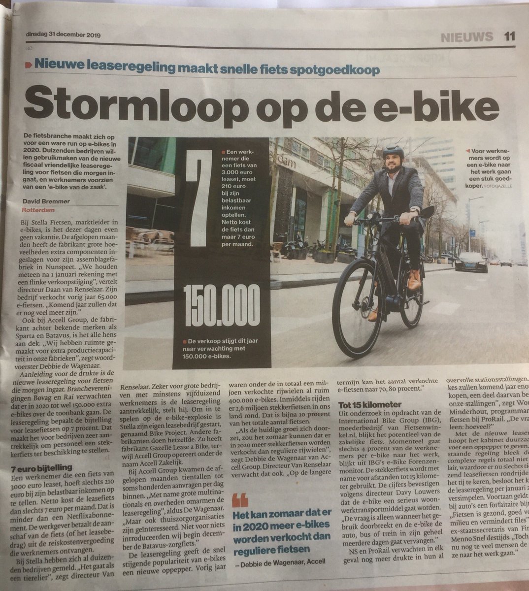 Nieuwe leaseregeling 2020 maakt snelle fiets spotgoedkoop!
Vraag mij naar de mogelijkheden fred@kompierlease.nl of bel 0316-763 407