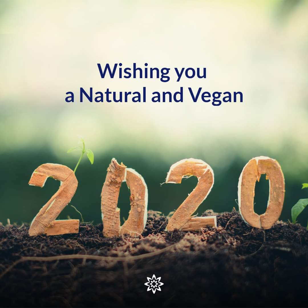 It's the New Year. It’s 2020. While newness is the need of the hour, its important to stick to your beliefs and values. Reason why we hope and wish that you embrace a natural and vegan lifestyle this year too, and cherish its benefits forever. #HappyNewYear #Vedaearth