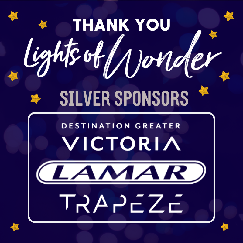 myDVBA's tweet photo. Happy New Year! Our Silver Sponsors were integral to #LightsofWonder, so we want to give them a special shoutout: Thank you @victoriavisitor, Lamar Advertising, and @trapezecom for your support!
✨Lights of Wonder is open tonight at 4pm✨
.
#dvba #downtownyyj #yyj #yyjevents https://t.co/Hd1xzbKENL