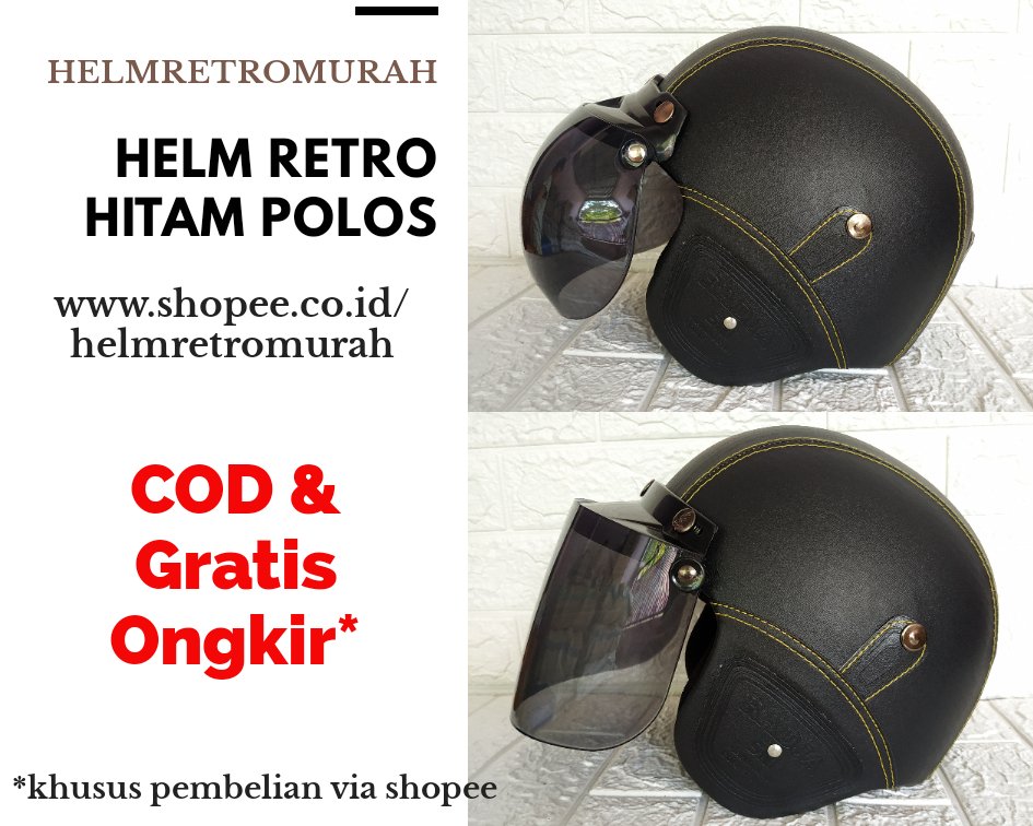 helmretromurah's tweet image. Helmretromurah
081330055944
shopee.co.id/helmretromurah

#helm
#helmbogo
#helmbogomurah
#jualhelm
#grosirhelm
#helmhitampolos
#helmretro
#helmetloversindonesia
#jualhelm
#grosirhelm
#vespa
#vespanusantara
#vespaindonesia
#vespabandung
#vespabali
#cbi
#helmmotorsni
#helmhitam