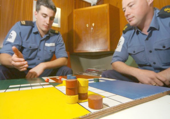 OnthisdayRN's tweet photo. #OnThisDay 1946 the @RoyalNavy game of Uckers is first referred to in print, although it is likely to date back to the 18th/19th C. The game comes from the Indian game of Pachisi and was developed by sailors based there. Whilst it looks like ludo, believe me it’s quite different https://t.co/RQGCcqWyVj