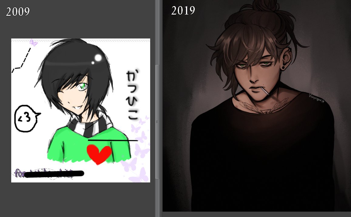 decade comparisons? #2009vs2019art 