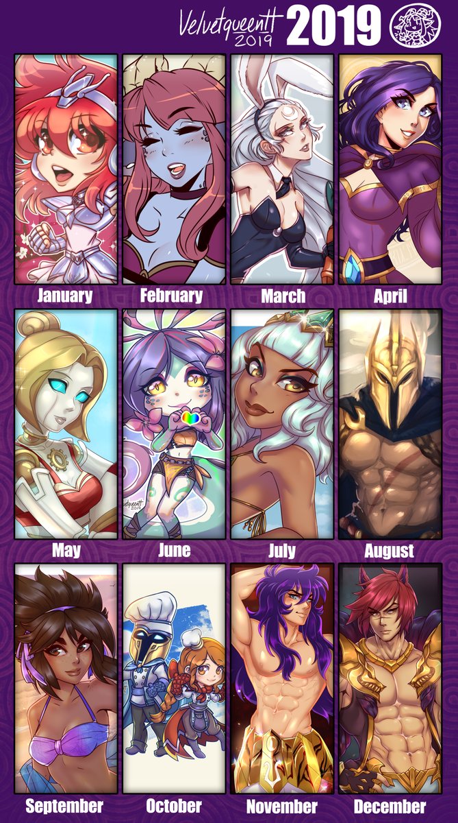 VelvetQueenH's tweet photo. This year was good! 
#artsummary2019 #artwork2019 #VelvetQueenH https://t.co/qN2jPYBbwL