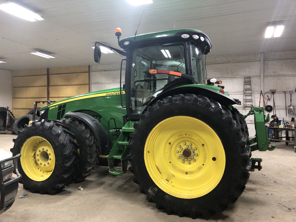 Selling our 2012 8360R.  Bought it new.  4,340 hours.  Pulled a planter and grain cart and been inside when not used.  New rubber and fully loaded.  Great tractor ready to go to the field.  Asking $159,000.  Retweets are appreciated! DM for more details.