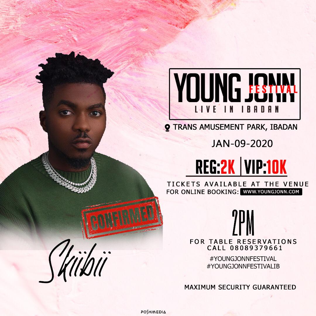 Temmmy_'s tweet photo. If you've not heard about the  #YoungJonnFest in Ibadan You're sleeping on it big time!!
Your favourite artistes 
@skiibii 
@izzlax
@dremodriizyy 
Are coming through, you know it's gonna be a big bang!! Trust me no one's got a better squad 

Venue: Trans Amusement Park, Ibadan. https://t.co/pEqOCLkmiY