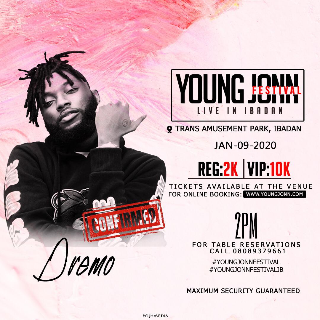 Temmmy_'s tweet photo. If you've not heard about the  #YoungJonnFest in Ibadan You're sleeping on it big time!!
Your favourite artistes 
@skiibii 
@izzlax
@dremodriizyy 
Are coming through, you know it's gonna be a big bang!! Trust me no one's got a better squad 

Venue: Trans Amusement Park, Ibadan. https://t.co/pEqOCLkmiY